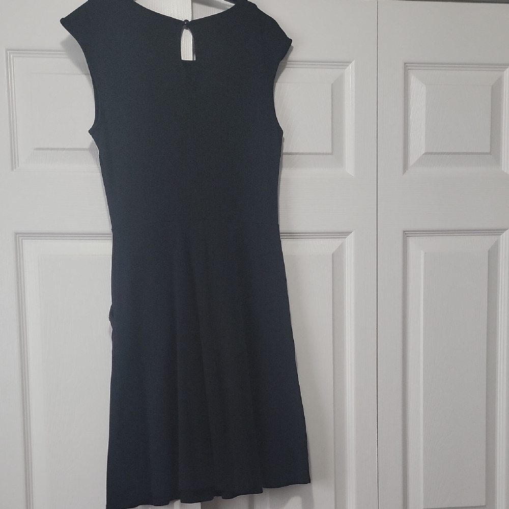 NYC Black Cap Sleeve Mini Dress